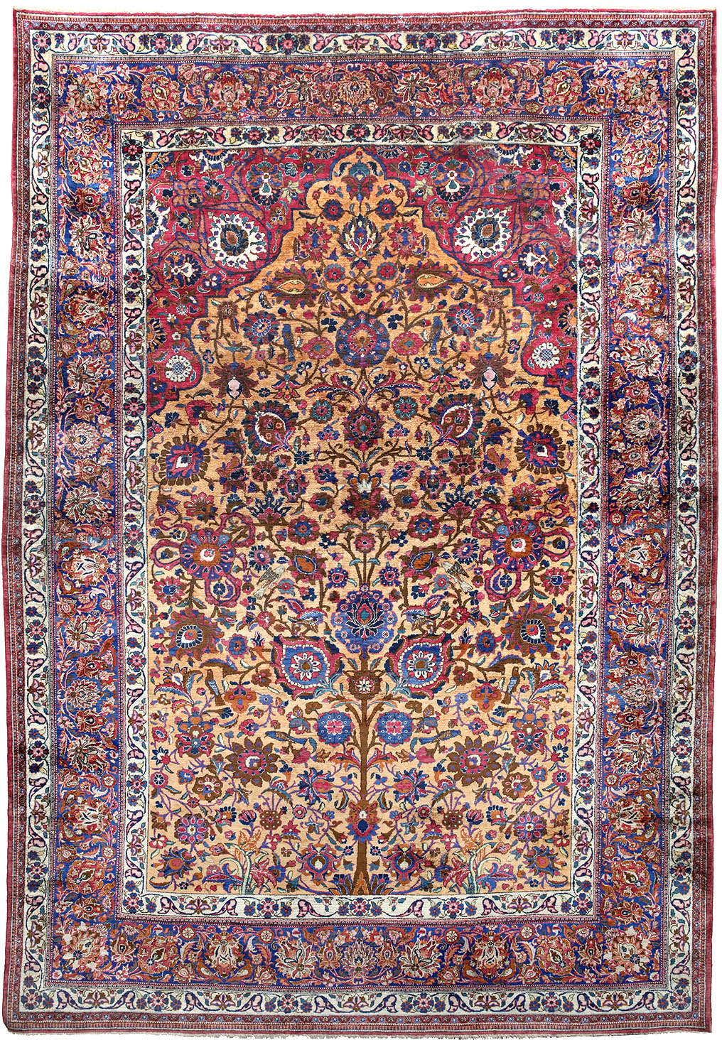 Kashan Pure Silk Rug